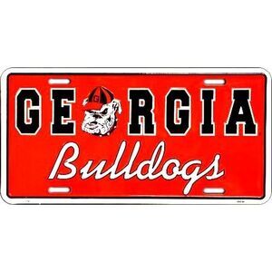 Georgia Bulldogs NCAA License Plate